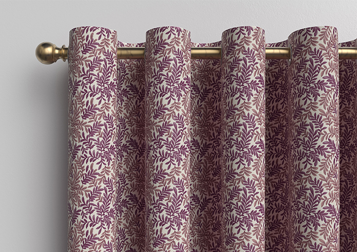 Leaf Vine, Claret - Made to Measure Curtains - Image 12